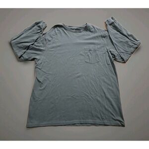 RoundTree & Yorke Crew Neck Long Sleeve Green Means XL Casual Basic Shirt